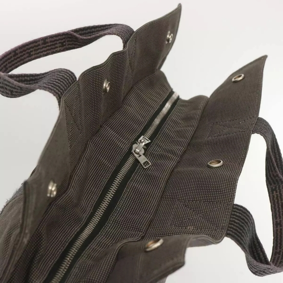 HERMES Her Line MM Tote Bag Canvas Gray - Picture 5 of 15